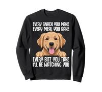 I'll Be Watching You Funny Cute Golden Retriever Dog Lover Sweatshirt