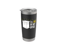 I'll BEE in My Office - Funny Beekeeper Beekeeping Stainless Steel Insulated Tumbler