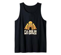 I'll Bee in My Office Honeycomb Hive Quote Tank Top