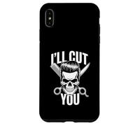 I'll Cut You Barber Skull Scissors Comb Hair Case for iPhone XS Max