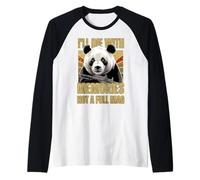 I'll Die with Memories, Not a Full Mag Bear Military Panda Raglan Baseball Tee