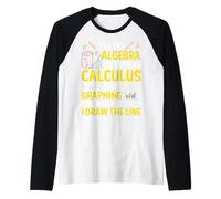 I'll Do Algebra I'll Even Do Calculus But Graphing Is Where Raglan Baseball Tee