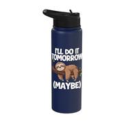 I'll Do It Tomorrow Maybe Sloth Stainless Steel Insulated Water Bottle