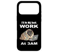 I'll Do My Best Work At 3AM Funny Night Owl Black Cat Laptop Case for iPhone 17 Pro Max