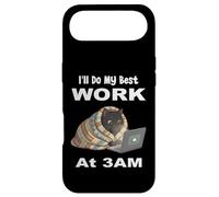 I'll Do My Best Work At 3AM Funny Night Owl Black Cat Laptop Case for iPhone Air
