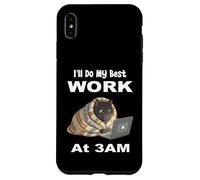 I'll Do My Best Work At 3AM Funny Night Owl Black Cat Laptop Case for iPhone XS Max