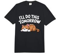 I'll Do This Tomorrow Cat Nap Cat Comfort Colors Adult Heavyweight T-Shirt