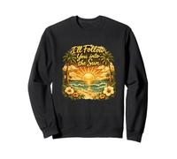 I'll Follow You Into The Sun Vintage Sunset Graphic Sweatshirt