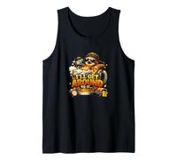 I'll Get Around to It Funny Sloth Pizza Gamer Tank Top