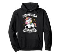 I'll Get Over It Funny Unicorn Design for Introverts at Pullover Hoodie