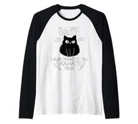 I'll Get Over It I Just Need to Be Dramatic First Black Cat Raglan Baseball Tee