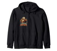 I'll Get There Eventually Funny Running Sloth Design Zip Hoodie