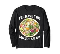 I'll Have The Seizure Salad Epilepsy Puns Awareness - Long Sleeve T-Shirt