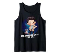 I'll Interrogate The Cat Funny Cas Quote Funny SPN Tank Top