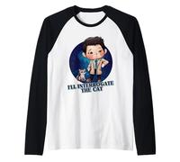 I'll Interrogate The Cat Funny Quote Funny SPN Raglan Baseball Tee