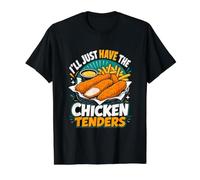 Ill Just Have The Chicken Tenders Value Graphic T-Shirt, Men, Black, XL