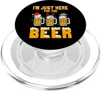 I'll Just Here For The Beer Christmas Drinking PopSockets PopGrip for MagSafe