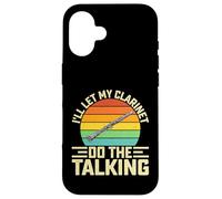 I'll Let My Clarinet Do the Talking - Retro Bass Clarinet Case for iPhone 16