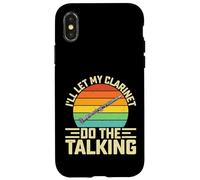 I'll Let My Clarinet Do the Talking - Retro Bass Clarinet Case for iPhone X/XS