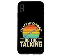 I'll Let My Clarinet Do the Talking - Retro Bass Clarinet Case for iPhone XS Max