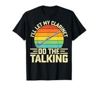 I'll Let My Clarinet Do The Talking - Retro Bass Clarinet T-Shirt
