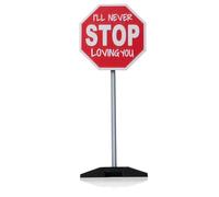 I'll Never STOP Loving You Sign - Valentine's Decoration Mini Funny Desk Decor Romantic I Love You Sign Desk Plaque Figurine Velenti Valentines Day Gift for Wife Men Boyfriend Girlfriend
