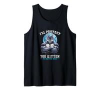 I'll Protect You Kitten No Matter What Funny Werewolf Meme Tank Top