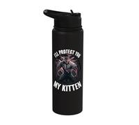 I'll Protect You My Kitten Stainless Steel Insulated Water Bottle