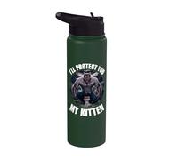 I'll Protect You My Kitten Stainless Steel Insulated Water Bottle