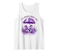 I'll Remember for You Purple Elephant Alzheimer's Awareness Tank Top