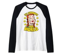 I'll Shamrock Your World St. Patrick's Day Pop Art Girl Raglan Baseball Tee