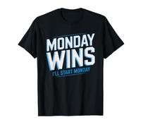 Ill Start Monday Procrastinator Who Chooses Pizza Over Diet T-Shirt