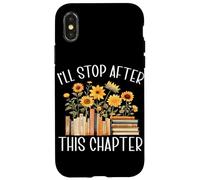 I'll Stop After This Chapter Wildflower Reading Bookworm Case for iPhone X/XS