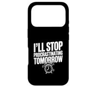 I'll Stop Procrastinating Tomorrow Funny Quote Case for iPhone 17 Pro