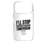 I'll Stop Procrastinating Tomorrow Funny Quote Case for iPhone 17 Pro
