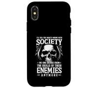 I'll Tell You What's Wrong With Society NoOne Drinks Skulls Case for iPhone X/XS