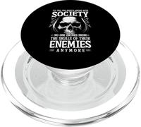 I'll Tell You What's Wrong With Society NoOne Drinks Skulls PopSockets PopGrip for MagSafe