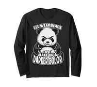 I'll Wear Black Until They Make Up A Darker Color Panda Bear Long Sleeve T-Shirt