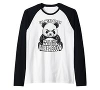 I'll Wear Black Until They Make Up A Darker Color Panda Bear Raglan Baseball Tee
