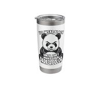 I'll Wear Black Until They Make Up A Darker Color Panda Bear Stainless Steel Insulated Tumbler