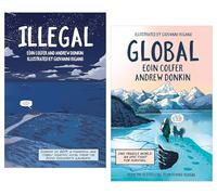 illegal & Global by Eoin Colfer & Andrew Donkin Graphic Novels 2 Books Collection Set