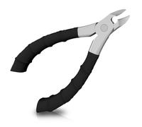 ILLFER 22MM Wide Jaw Toe Nail Clippers for Thick Nails,Podiatrist Ingrown Toenail Tool Kit for Seniors,Professional Heavy Duty Nail Trimmer Cuticle Cutter for Men,Ergonomic Bamboo Shape Handle (Black)