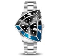 ILLIMITE Melting Automatic Watches for Men Japanese Miyota 8215 Self-Winding Mechanical Movement Watch Waterproof Stainless Steel Art Surrealist Wrist Watches, Triangle-Blue/Black, Unique