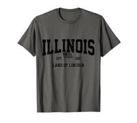 Illinois Land of Lincoln Vintage Pride T-Shirt