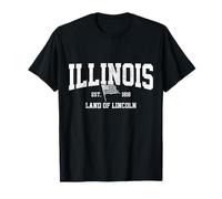Illinois Land of Lincoln Vintage Pride T-Shirt