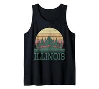 Illinois Land of Lincoln Vintage Pride Tank Top