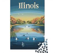Illinois Landscape 1000-Piece Jigsaw Puzzle for Adults, 70x50cm/1000pcs, Quiet Home Activity, Relaxing Indoor Time And Quiet Weekends
