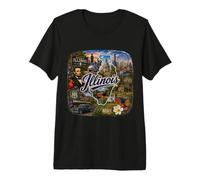 Illinois, Lincoln, Chicago, Springfield, Midwest Premium T-Shirt