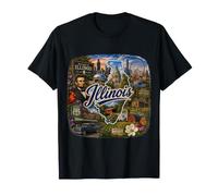 Illinois, Lincoln, Chicago, Springfield, Midwest T-Shirt