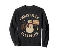 Illinois Snowman Shirt Christmas Ferris Lighthouse SignI Sweatshirt